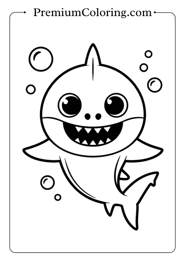 baby shark coloring pages
