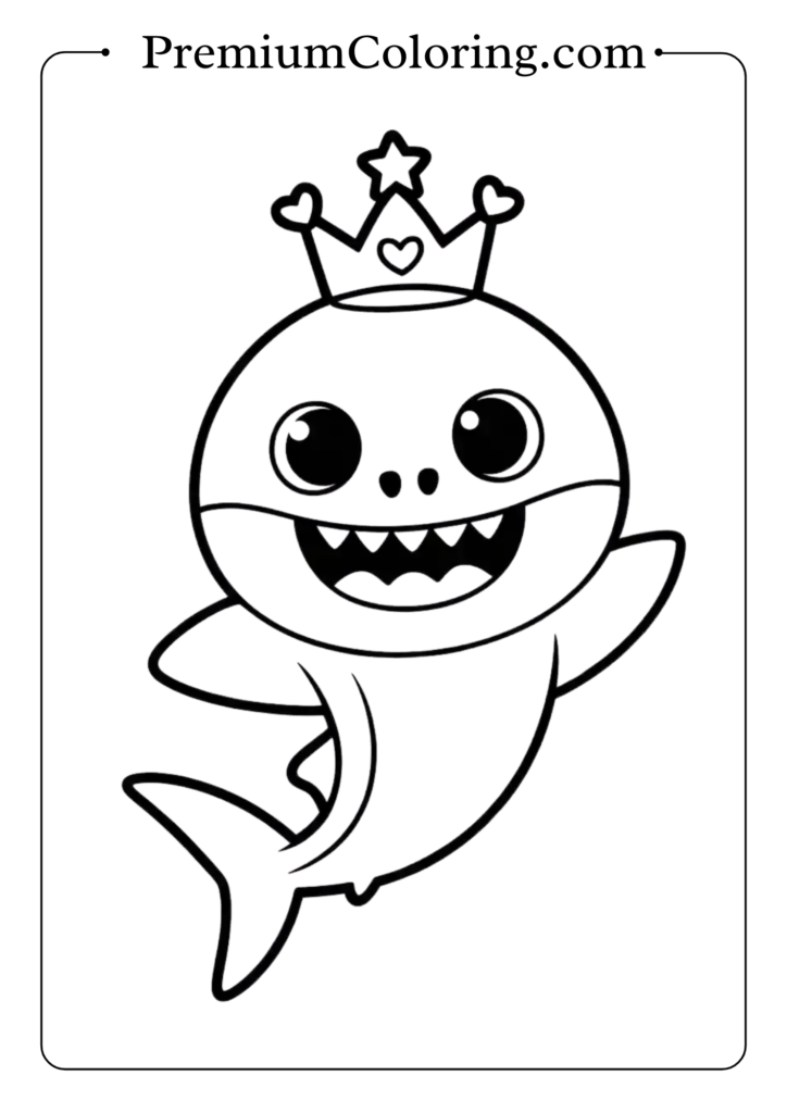 baby shark coloring pages