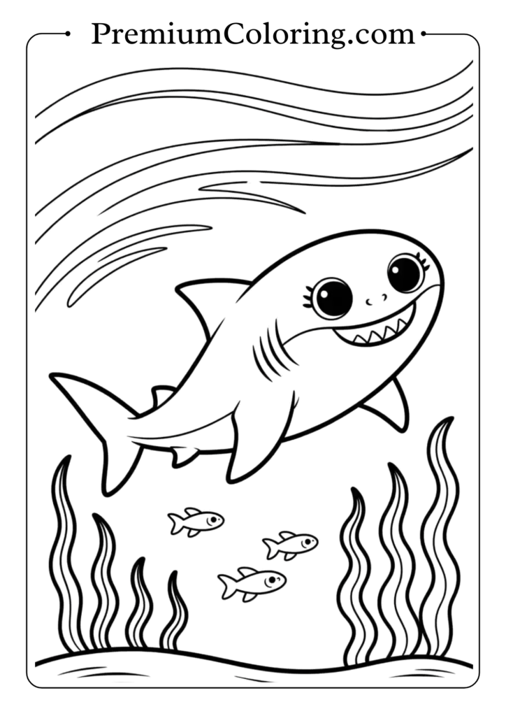 baby shark coloring pages