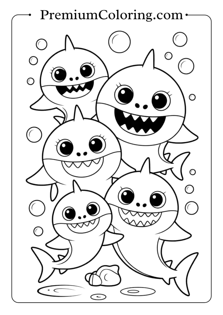 baby shark coloring pages