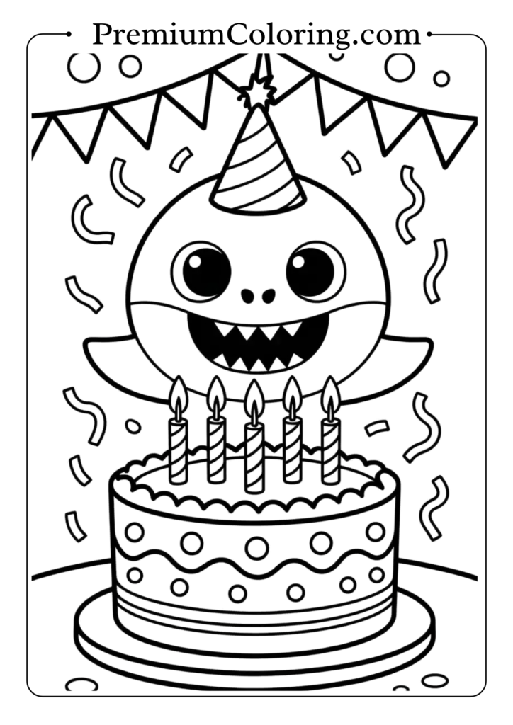 baby shark coloring pages