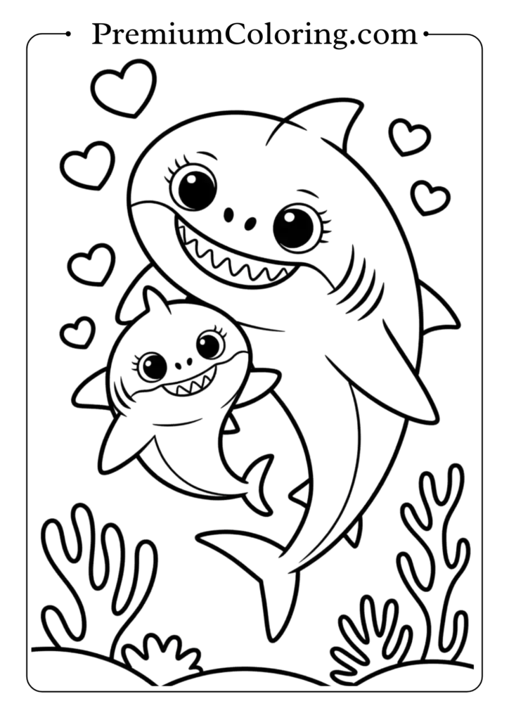 baby shark coloring pages